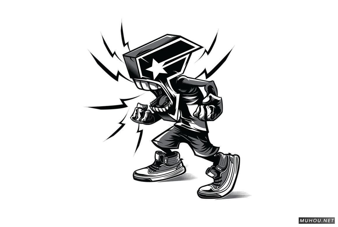 【标志设计】美国Dayne Henry Jr插画版动物头像LOGO设计 [41P]