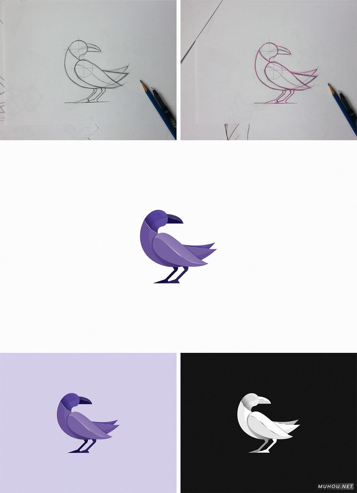 【标志设计】以色列Yuri Kartashev彩色几何动物图形LOGO设计 [70P] 2/2