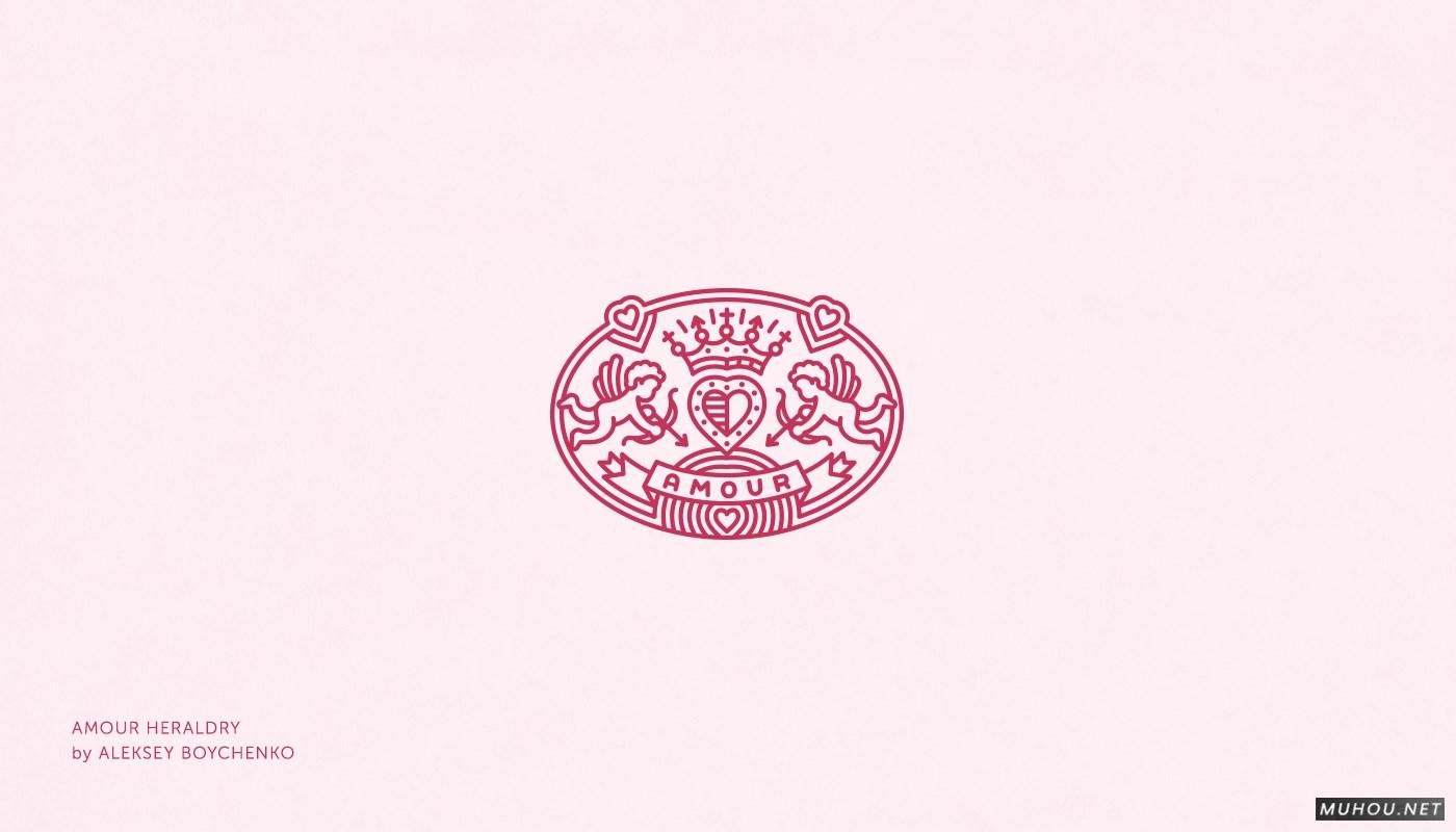 【标志设计】情人节爱情GIF动态LOGO设计 [31P]