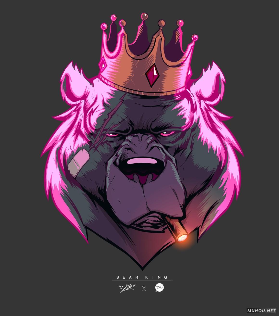 【标志设计】美国Dayne Henry Jr插画版动物头像LOGO设计 [41P]