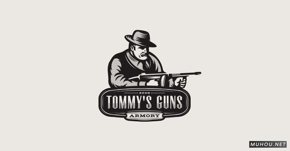 【标志设计】Milos Milovanovic`s欧式人物插画式LOGO设计 [14P]