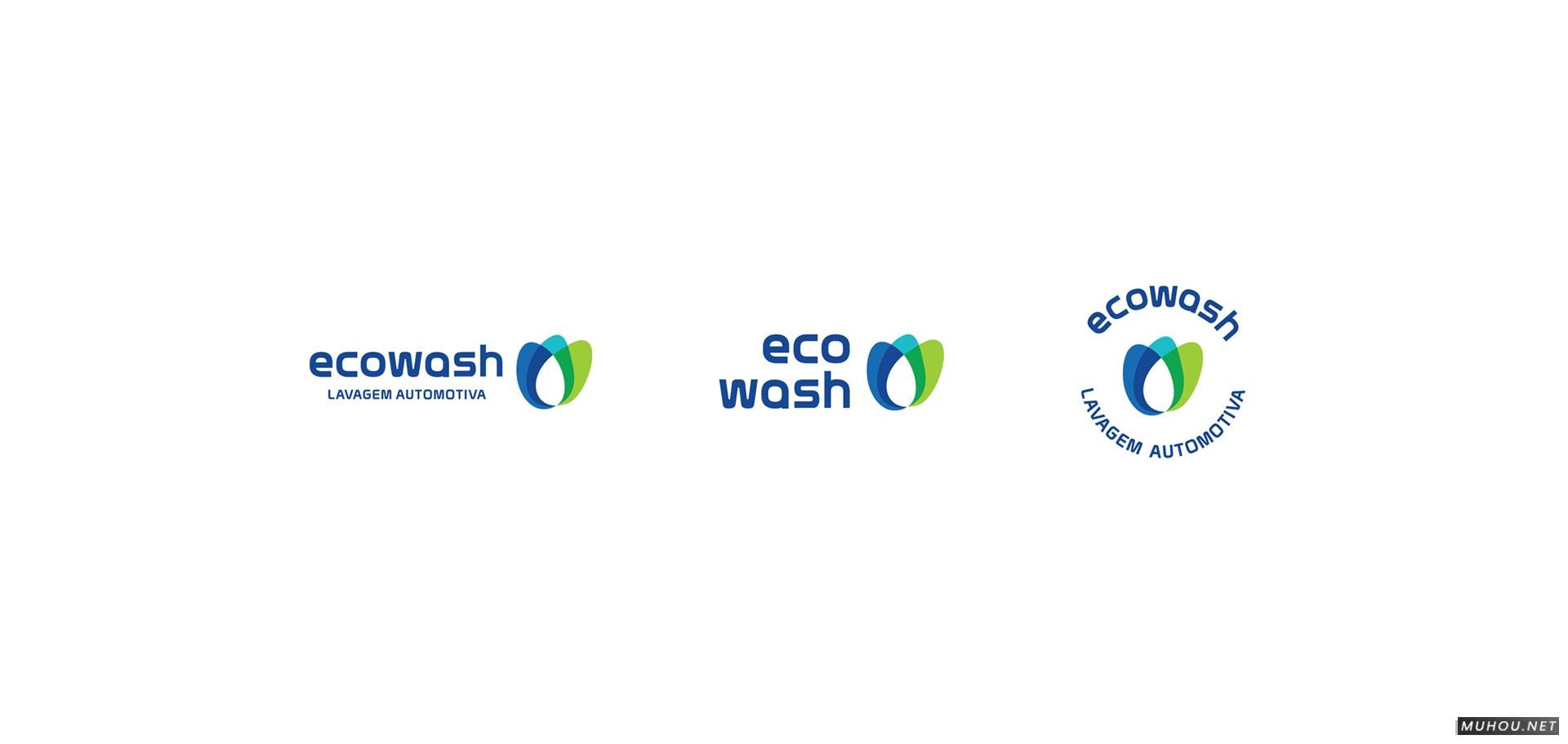 【标志设计】ECOWASH汽车行业LOGO设计 [20P]