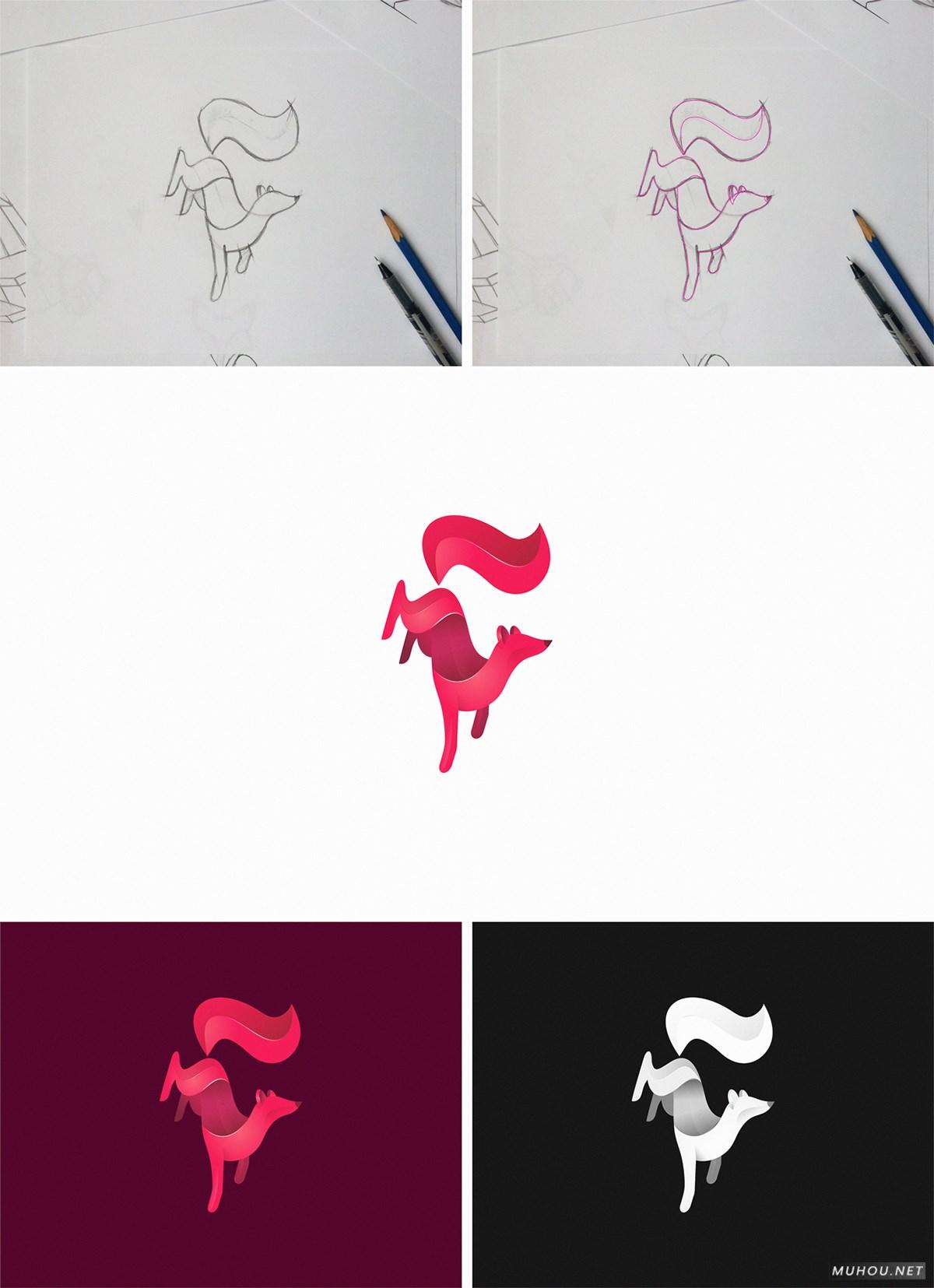 【标志设计】以色列Yuri Kartashev彩色几何动物图形LOGO设计 [70P] 2/2