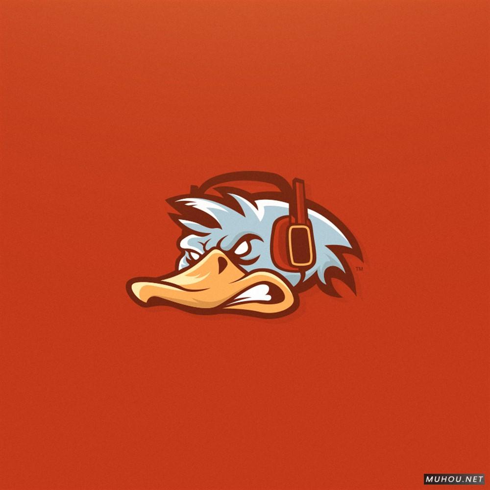 【标志设计】TRAVIS粗犷笔触动物体育LOGO设计 [13P]