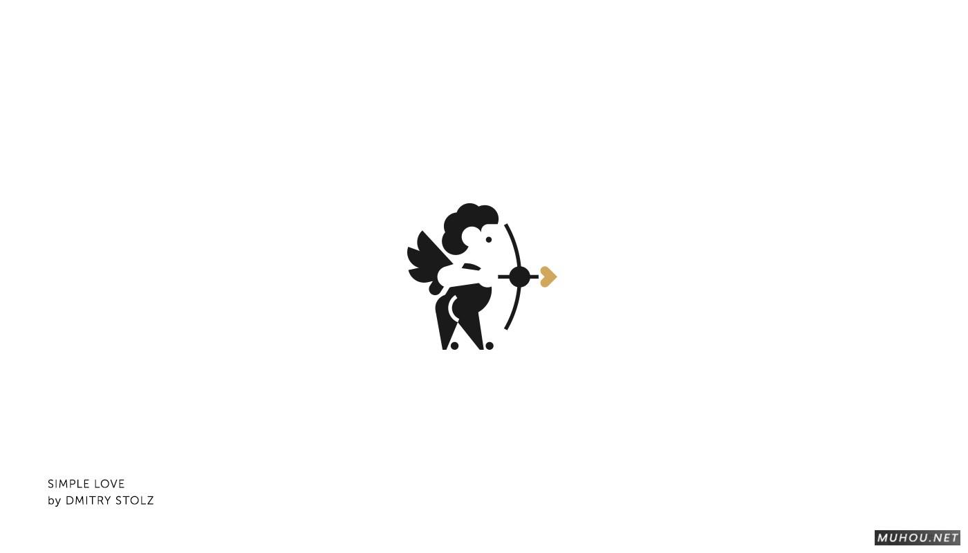 【标志设计】情人节爱情GIF动态LOGO设计 [31P]