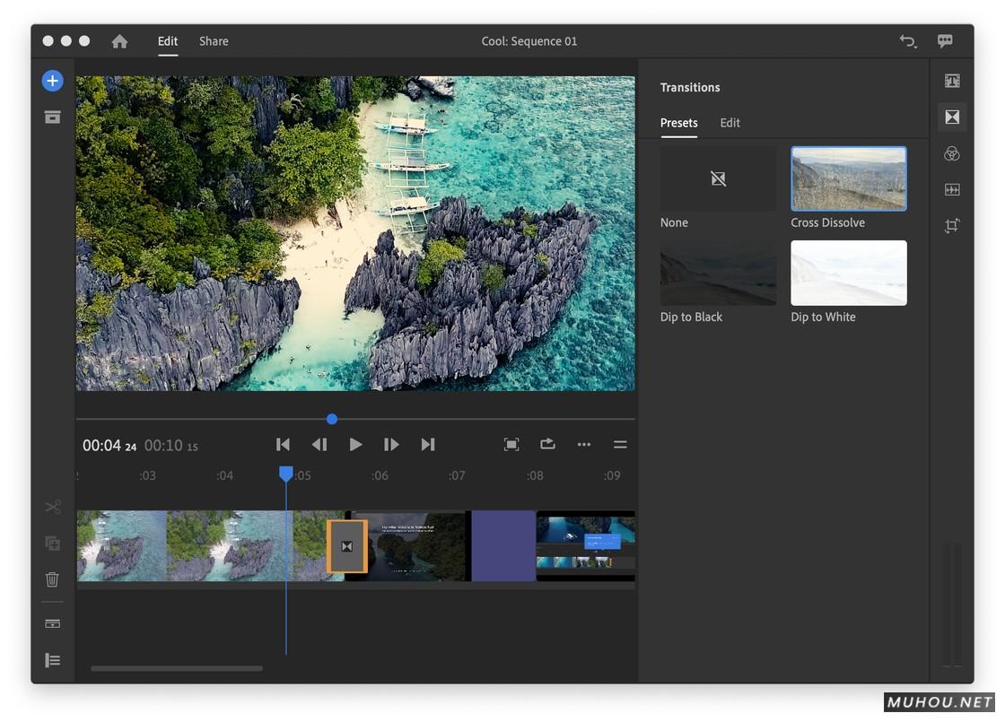 轻量视频编辑软件Adobe Premiere Rush CC v1.5.12.554 Multi Win x64破解版免费下载