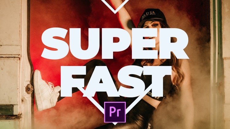 PR模板|超快圆形开场过渡组合视频模板#Super Fast Opener