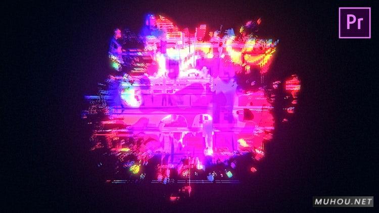 PR模板|故障标志创意元素logo视频模板#Glitch Logo