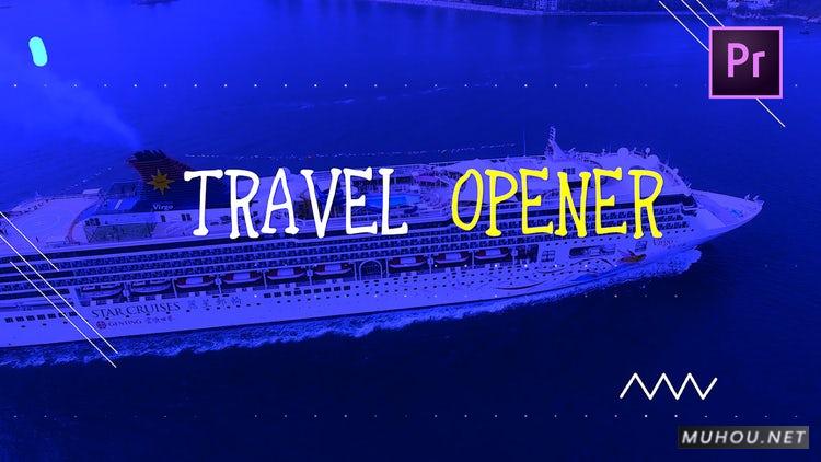 PR模板|行程片头旅行vlog创意开场视频模板#Travel Opener