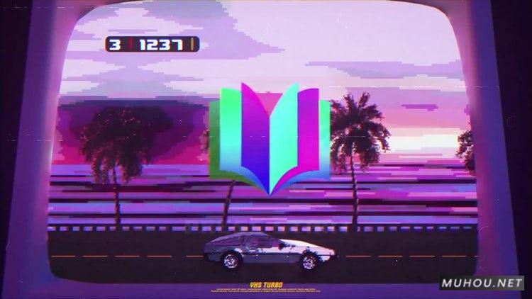 PR模板|8位LOGO标志复古红白机片头视频模板#8-Bit Logo