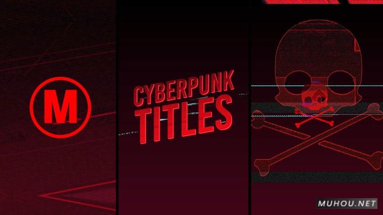 PR模板|网络朋克游戏红色死亡片头#Cyberpunk Titles插图