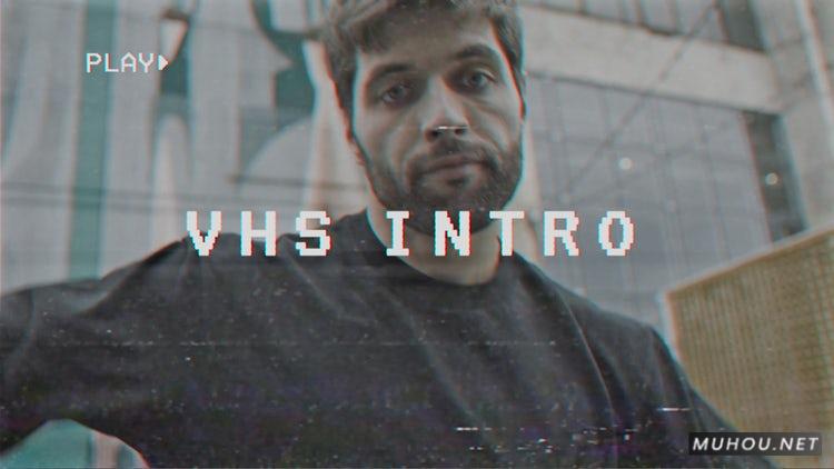 PR模板|VHS简介vlog老式会议视频模板#VHS Intro