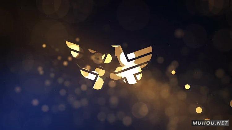 PR模板|闪光粒子金属标志露出logo视频模板#Glitter Particles Logo Reveal插图