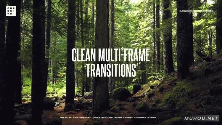 非常酷的干净多帧转换PR模板|Clean Multi-Frame Transitions插图