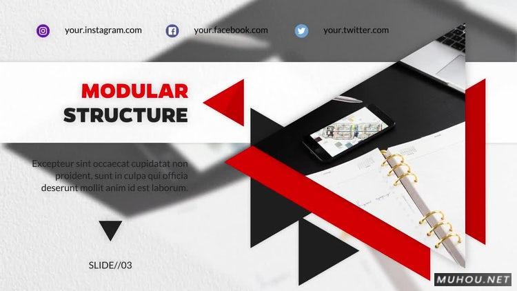 PR模板|现代企业-幻灯片商业主体包装视频模板#Corporate Modern - Slideshow