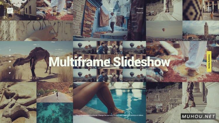 PR模板|创意多帧幻灯片放映片头视频模板#Creative Multiframe Slideshow Opener插图