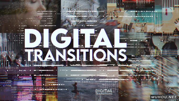 PR模板|数字转换10套转场过渡动画视频模板#Digital Transitions插图