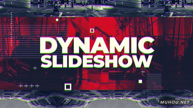 快速转移动态幻灯片放映PR模板|Dynamic Slideshow