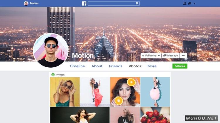 PR模板|Facebook促销个人品牌宣传MCN照片包装pr素材模板#Facebook Promo