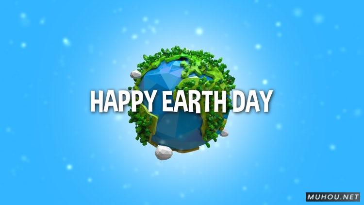 PR模板|绿色三维星球标志环保logo片头pr模板#Green Planet Logo Opener