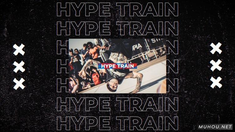 Hype Train-动态片头嘻哈街头元素视频PR素材模板插图