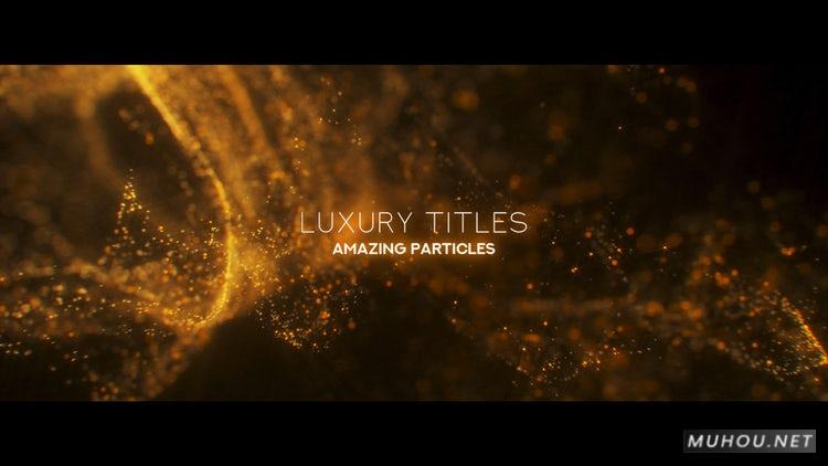 PR模板|豪华粒子标题黄金氛围视频模板#Luxury Particle Titles插图