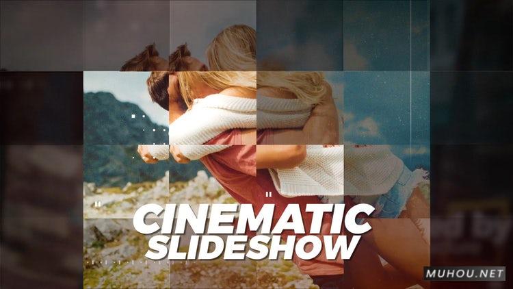 现代电影幻灯片扭曲媒体视频PR素材模板插图