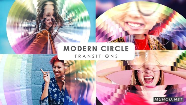 PR模板|现代圆形过渡视频转场效果模板#Modern Circle Transitions