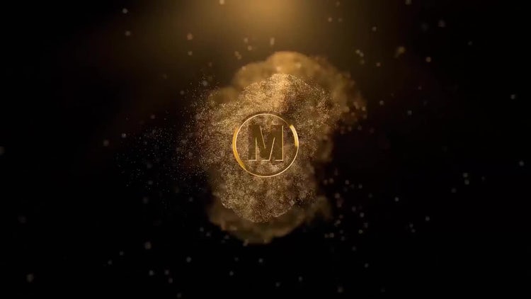 PR模板|粒子LOGO标志神秘石头电影片头包装模板#Particles Logo