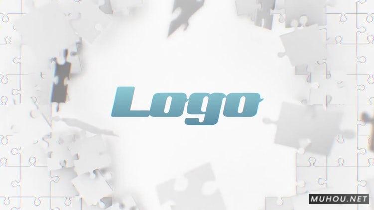 PR模板|三维拼图标志动态拼接logo视频模板#Puzzle Logo