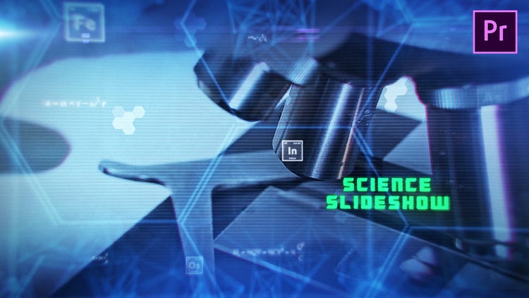 PR模板|科学医疗研究元素周期表视频设计模板#Science Slideshow插图