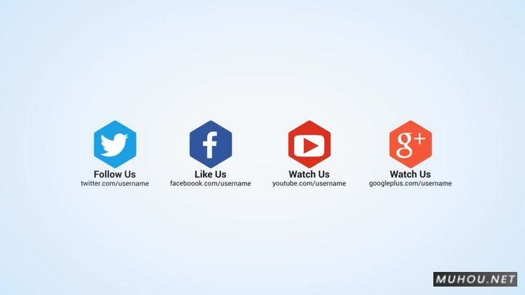 PR模板|社交媒体分享图标简介片头视频模板#Social Media Intro