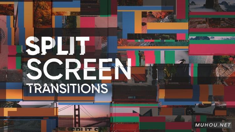 PR模板|拆分屏幕转换动态过渡10组视频模板#Split Screen Transitions