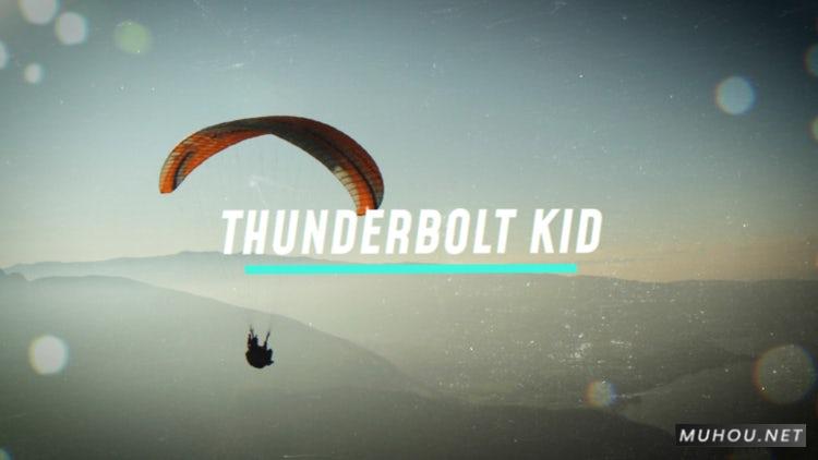 PR模板|霹雳儿童-动态运动片头包装设计视频模板#Thunderbolt Kid - Dynamic Opener