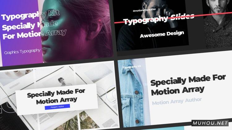 PR模板|印刷媒体图文混排视频模板#Typography Media插图