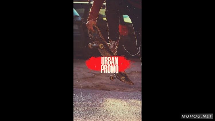 PR模板|垂直竖屏时尚Grunge促销片头素材模板#Vertical Grunge Promo
