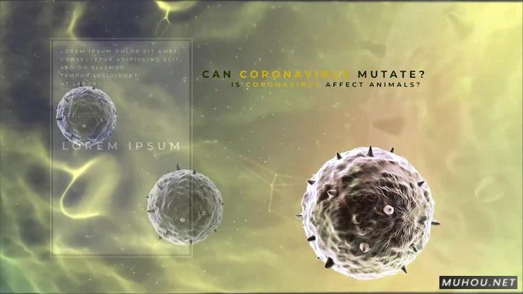 病毒标题Virus Titles医疗视频片头PR素材模板插图