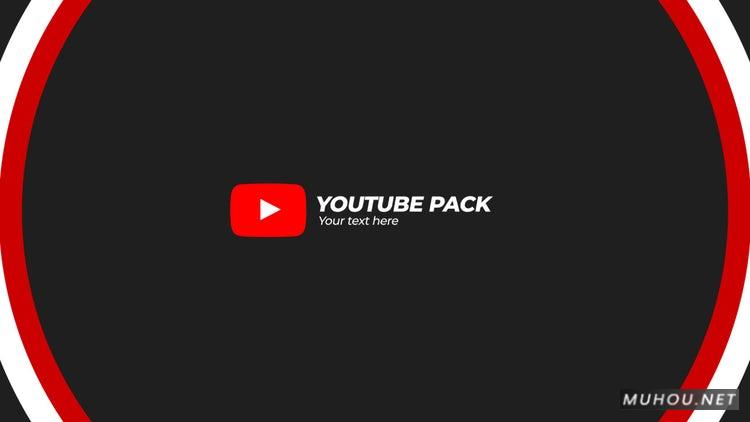 油管youtube风格视频PR模板|Pack