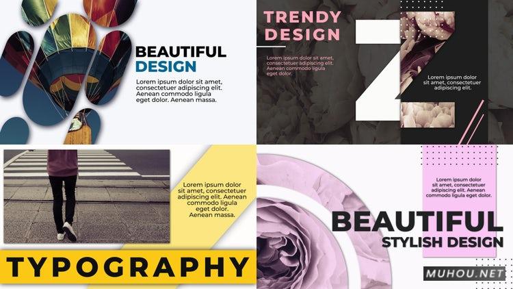 PR模板|创意迷你版式排版设计12套视频素材模板#Creative Minimal Typography