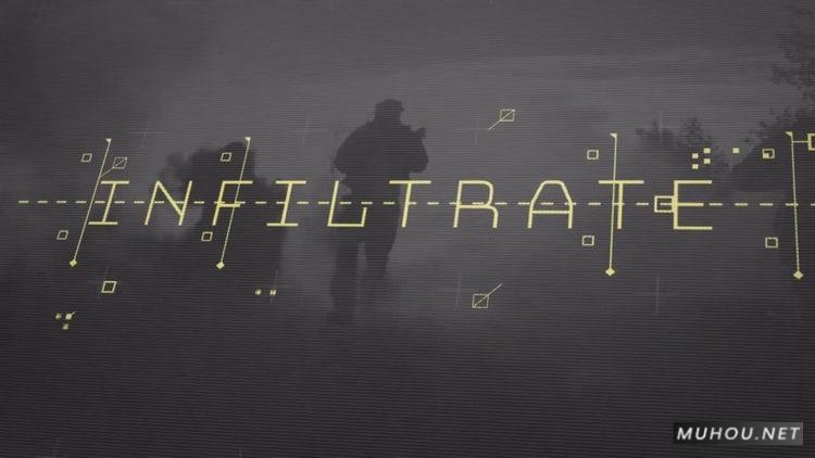 PR模板|军事图形用户界面标题科技元素视频#Military GUI Titles