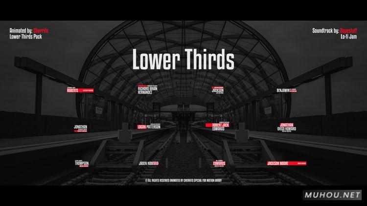 PR模板|字幕条素材合集包12+免费下载#Lower Thirds Pack插图