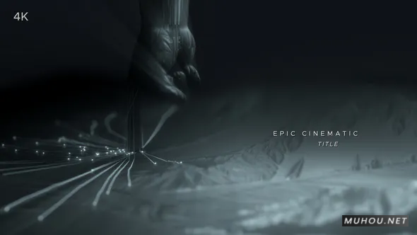 AE模板|点线粒子线条文字标题字幕片头AE模板视频素材 Epic Cinematic Title插图