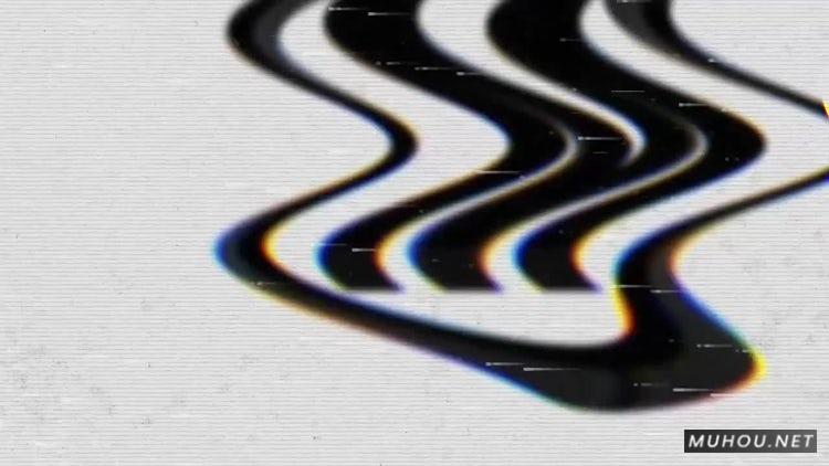 PR模板|Trippy故障标志logo扭曲视频模板#Trippy Glitch Logo