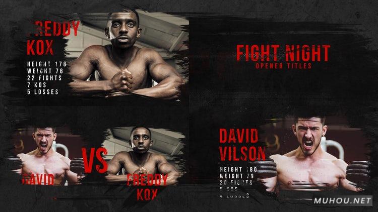PR模板|决战揭幕战冠军片头视频#Fight Night Opener Titles