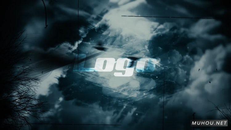 PR模板|万圣节蝙蝠标志logo乌云片头视频模板#Halloween Bats Logo Reveal