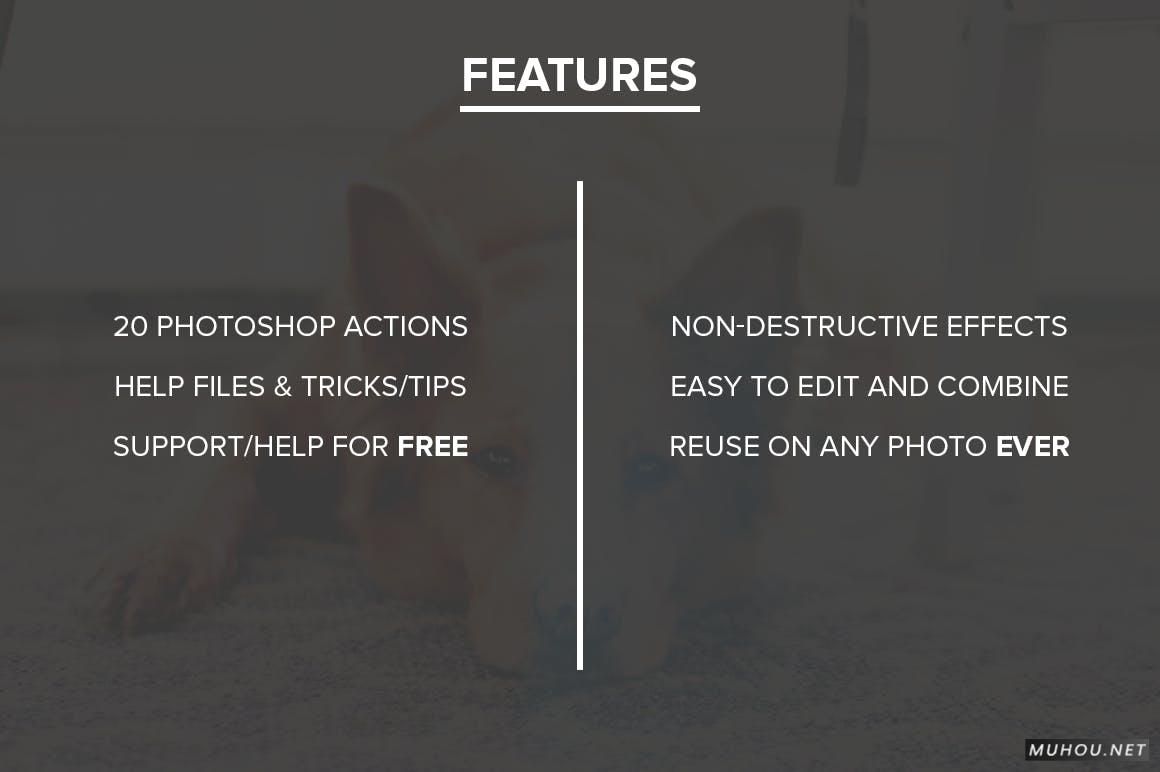 PS动作-制作PS照片漏光效果动作脚本下载 FilterGrade Light Leaks Photoshop Actions S2插图4