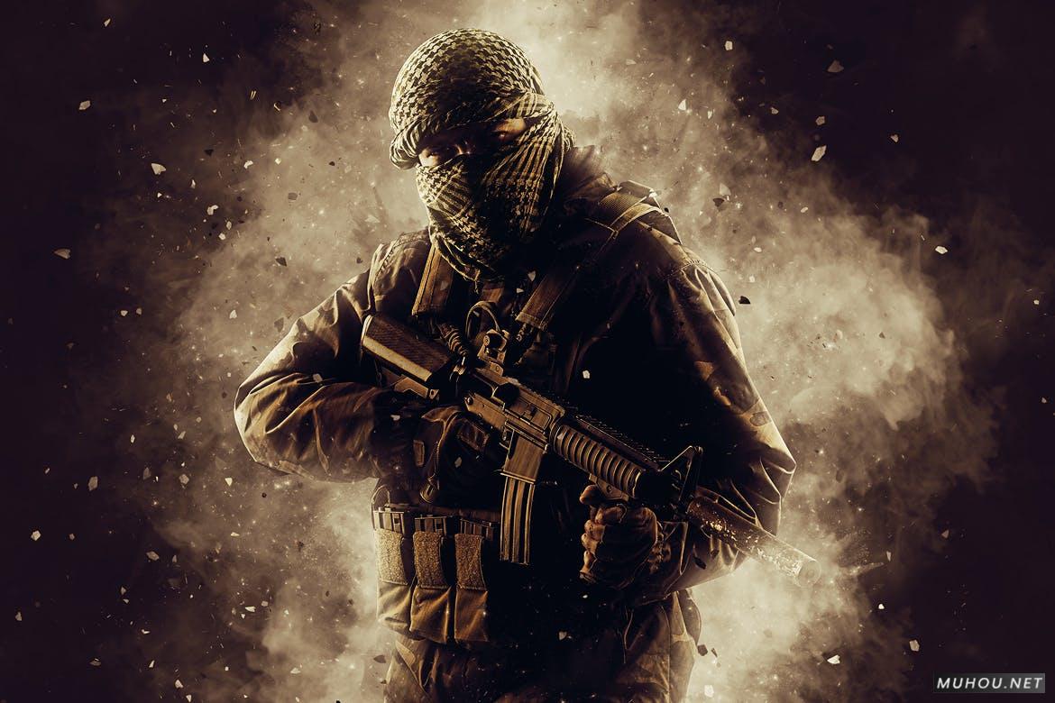 PS动作-自动制作破坏爆炸超酷战争照片效果Destruction Photoshop Action - Explosion Effect插图2