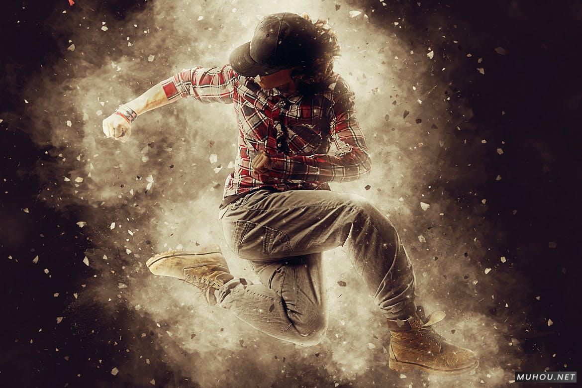 PS动作-自动制作破坏爆炸超酷战争照片效果Destruction Photoshop Action - Explosion Effect插图4