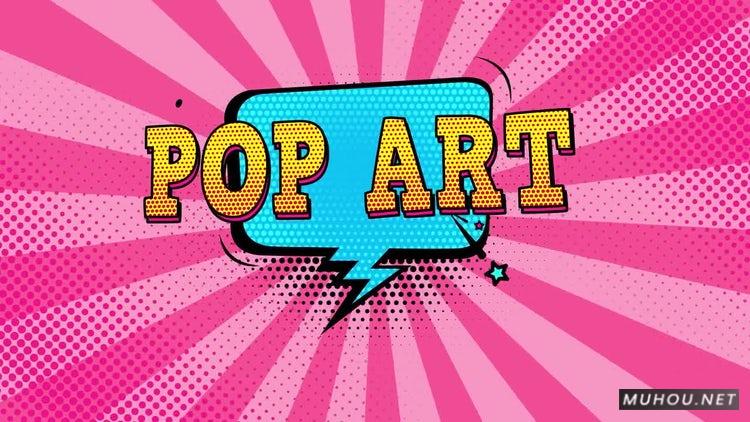AE模板|流行艺术海报多彩全屏文字动画#Pop Art Posters插图