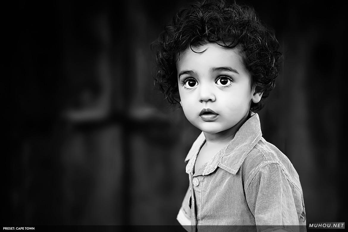 LR预设-专业黑白单色效果调色预设20套（哑光黑白，高对比度黑白等） Monochromatic Vol. 1 - 20 Lightroom Presets插图1